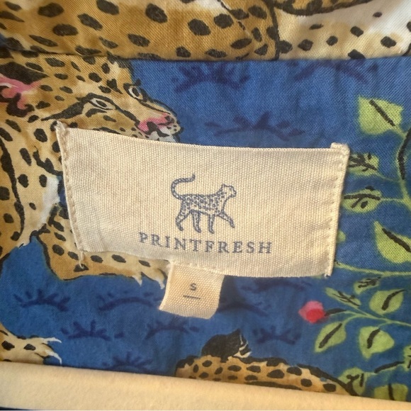 Printfresh Blue Bagheera Organic Cotton Pajama Set Size Small - Picture 5 of 10